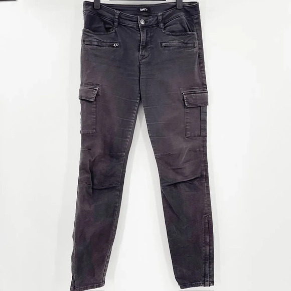 Aritzia TNA Women's‎ Black Mid Rise Classic Cargo Pants Size 8 - Picture 1 of 4
